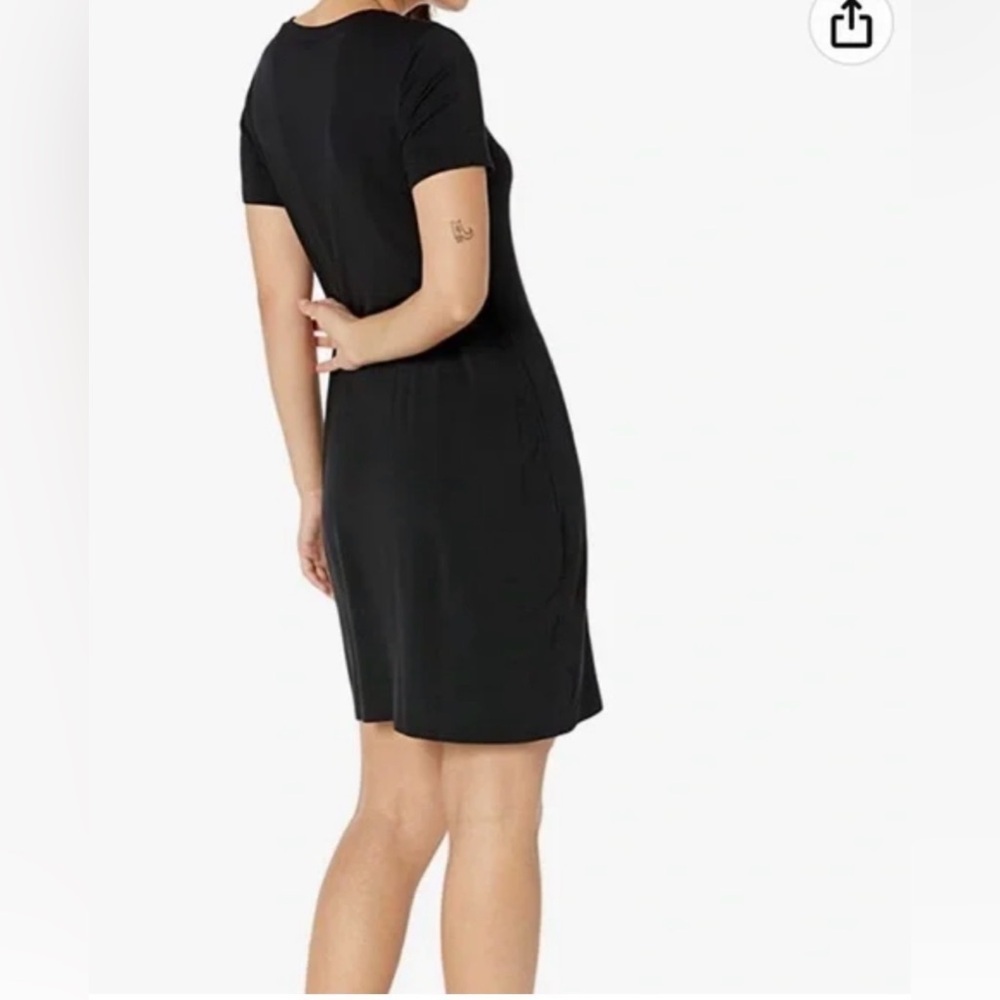 Daily Ritual Women's Jersey Standard-Fit Short-Sleeve Dress Black Medium - Picture 2 of 7